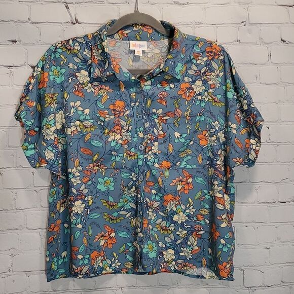 Lularoe button front shirt  - Picture 1 of 5